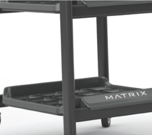 3 полки со специальными прорезиненными гнездами для хранения мячей, гирь, ковриков для йоги и других аксессуаров 3 полки со специальными прорезиненными гнездами для хранения мячей, гирь, ковриков для йоги и других аксессуаров