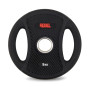 Диск олимпийский обрезиненный с двумя хватами 5 кг REBEL