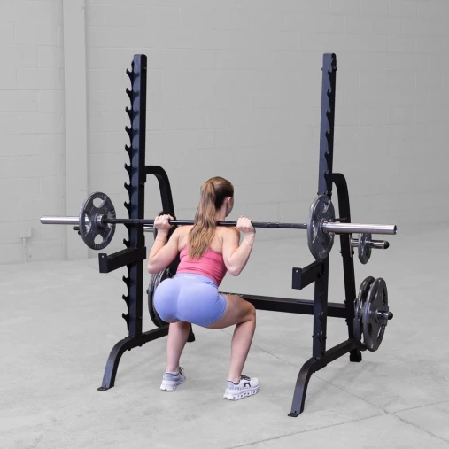 Силовая стойка Body-Solid ProClub GPR370B для жимов и приседов со штангой (черная) Силовая стойка Body-Solid ProClub GPR370B для жимов и приседов со штангой (черная)
