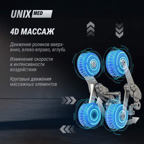 Массажное кресло UNIX Афелия / Afelia черный Массажное кресло UNIX Афелия / Afelia черный