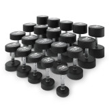 Ряд гантелей круглых UNIX Fit обрезиненные от 2,5 до 50 кг