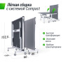 Профессиональный теннисный стол UNIX Line 25 мм MDF серый