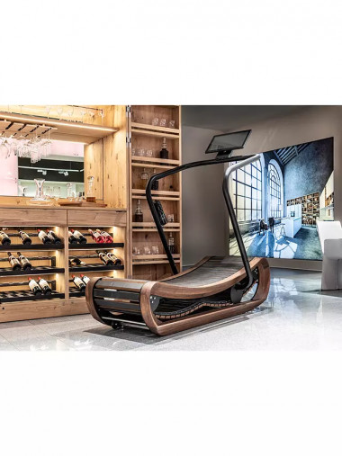 Изогнутая механическая беговая дорожка NOHrD SPRINTBOK, орех Изогнутая механическая беговая дорожка NOHrD SPRINTBOK, орех