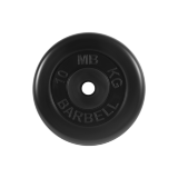 Блин "Стандарт" обрезиненный черный MB 10 кг ф26 мм