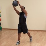Медицинский мяч с рукоятками 10LB / 4.5 кг (черный) Body-Solid BSTDMB10