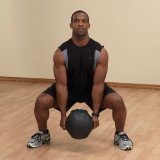 Медицинский мяч с рукоятками 10LB / 4.5 кг (черный) Body-Solid BSTDMB10