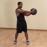 Медицинский мяч с рукоятками 10LB / 4.5 кг (черный) Body-Solid BSTDMB10