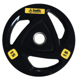 Диск обрезиненный c 3-м хватом Smith Strength 15 кг Диск обрезиненный c 3-м хватом Smith Strength 15 кг