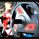 Диск обрезиненный 15 кг черно-желтый AeroFit AFPLC