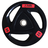 Диск обрезиненный c 3-м хватом Smith Strength 25 кг Диск обрезиненный c 3-м хватом Smith Strength 25 кг