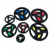 Диск обрезиненный 25 кг черно-красный AeroFit AFPLC