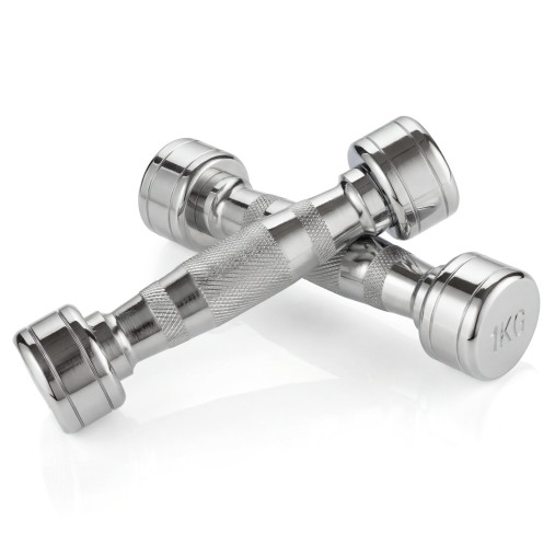 Набор гантелей хром (пары) от 1-10 кг VictoryFit VF-SET110-CR