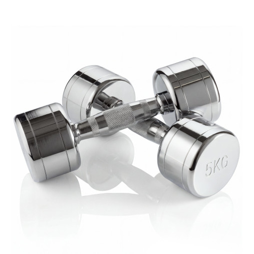 Набор гантелей хром (пары) от 1-10 кг VictoryFit VF-SET110-CR