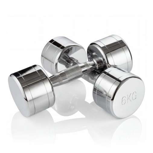 Набор гантелей хром (пары) от 1-10 кг VictoryFit VF-SET110-CR