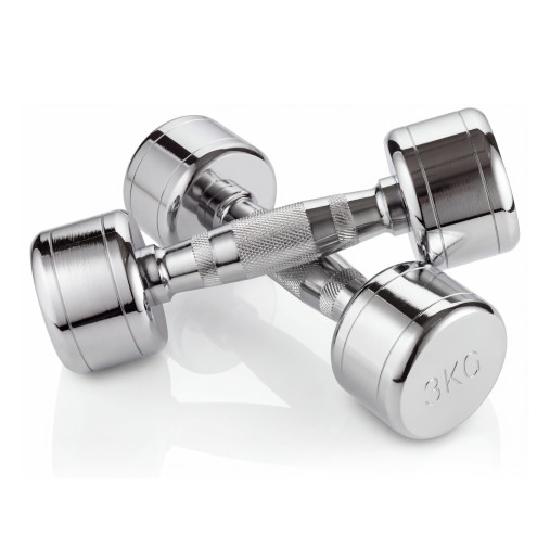 Набор гантелей хром (пары) от 1-10 кг VictoryFit VF-SET110-CR