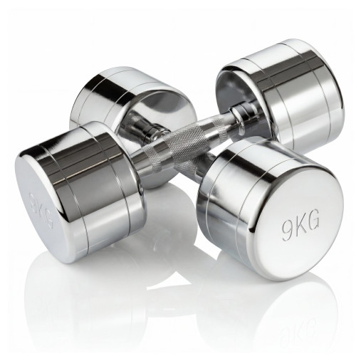 Набор гантелей хром (пары) от 1-10 кг VictoryFit VF-SET110-CR