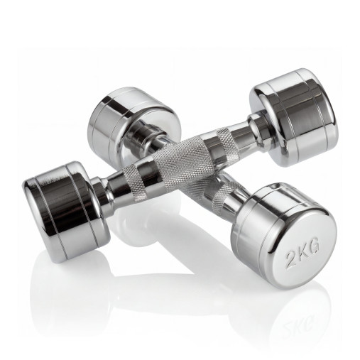 Набор гантелей хром (пары) от 1-10 кг VictoryFit VF-SET110-CR