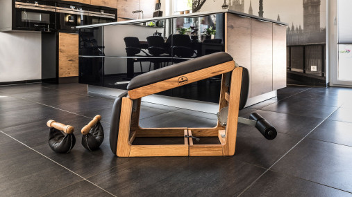 Универсальная скамья 3-в-1 NOHrD TriaTrainer, материал каркаса: орех, обивка: натуральная кожа Универсальная скамья 3-в-1 NOHrD TriaTrainer, материал каркаса: орех, обивка: натуральная кожа