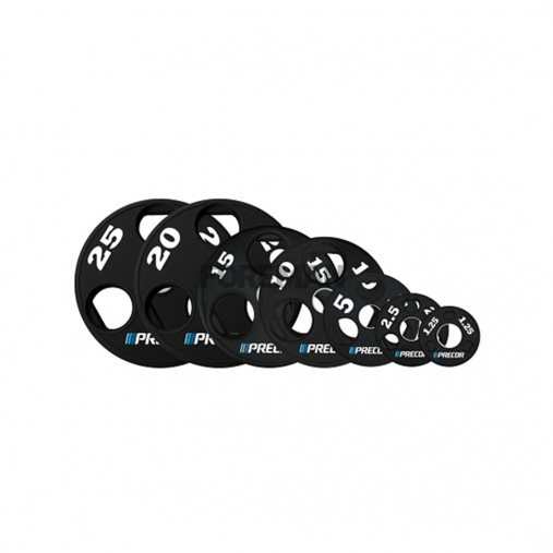 Набор дисков 51 мм. с 3-мя хватами от 2,5-25 кг в уретане PRECOR Набор дисков 51 мм. с 3-мя хватами от 2,5-25 кг в уретане PRECOR