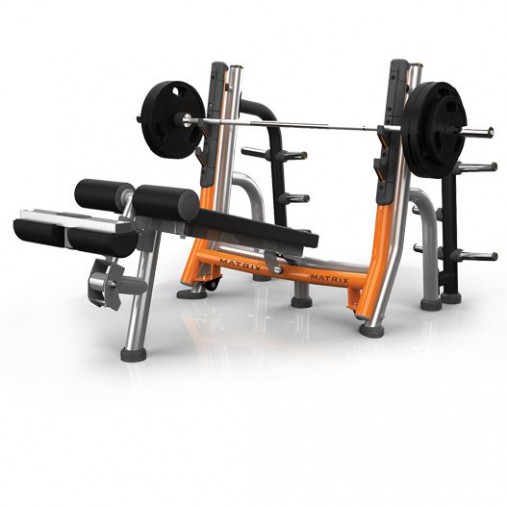 Скамья для жима с отрицательным наклоном с доводчиком Matrix Magnum A680