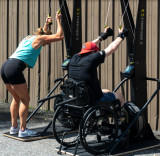 Лыжный тренажер Concept2 SkiErg PM5 с подставкой FloorStand в комплекте